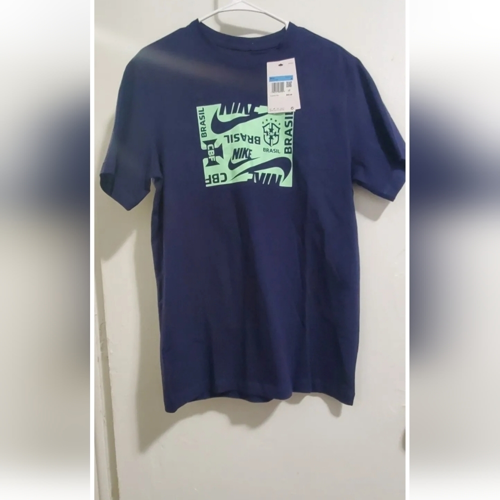 🔥 NWT NIKE BRASIL CBF SOCCER NAVY MEN'S SZ M 🔥